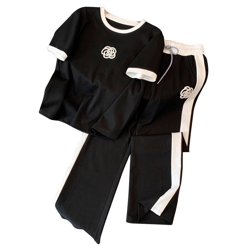 Womens Summer Chic Wide-Leg Pants