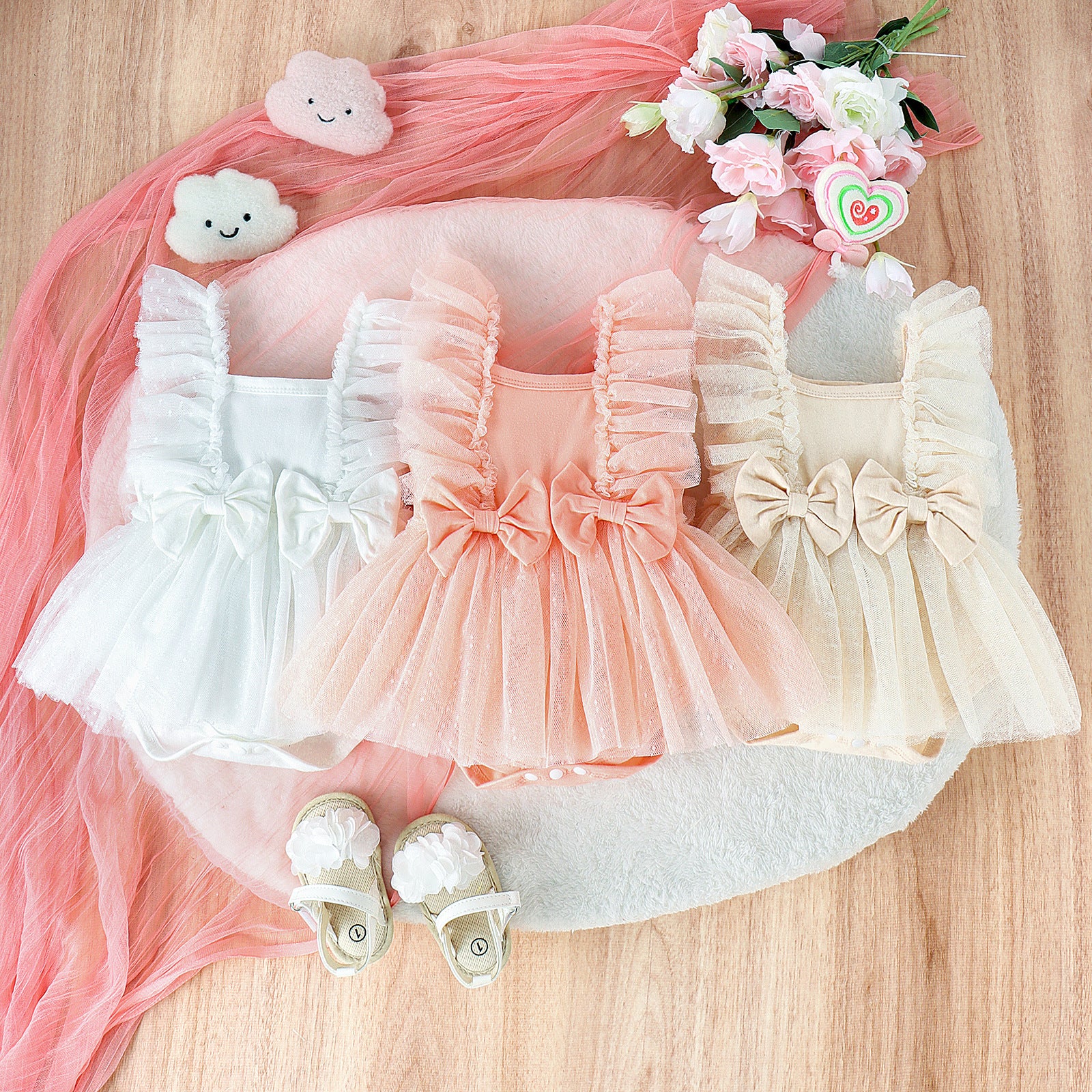Jumpsuit Baby Net Skirt Princess Poris