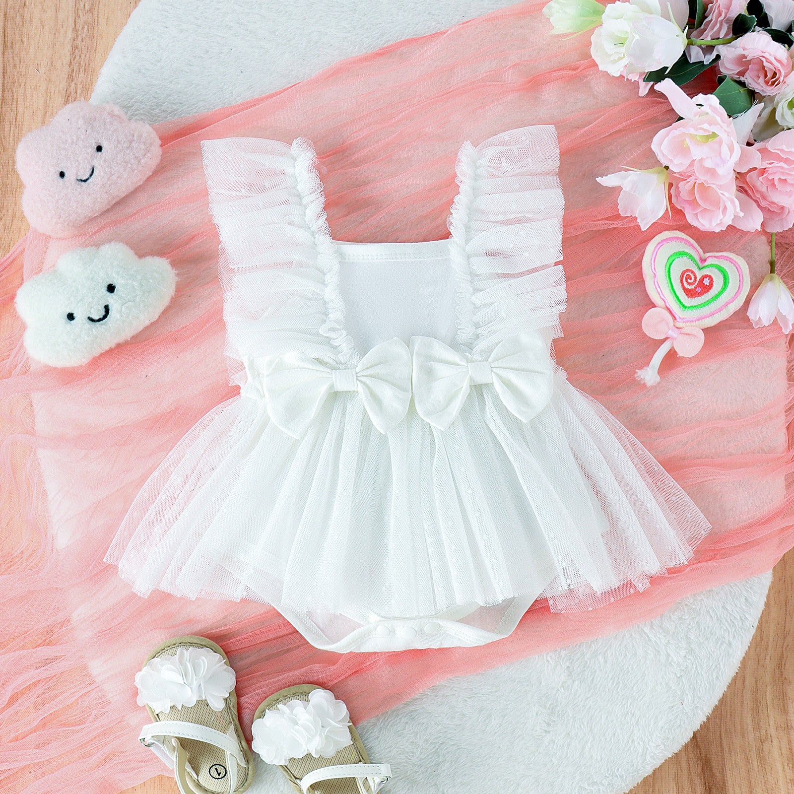 Jumpsuit Baby Net Skirt Princess Poris