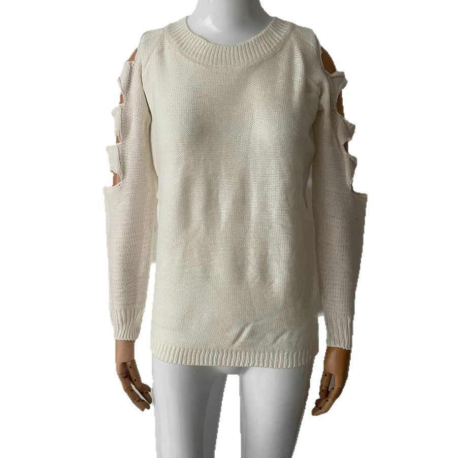 Teens Long Sleeve Off-shoulder Sweater